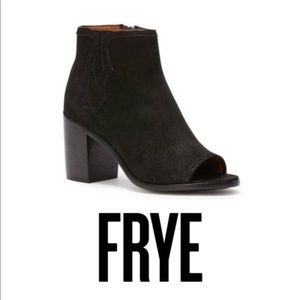FRYE Danica Peep Toe booties Leather Boots
